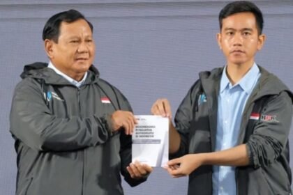 Presiden Indonesia, Prabowo Subianto dan Wakil Presiden Indonesia, Gibran Rakabuming Raka.
